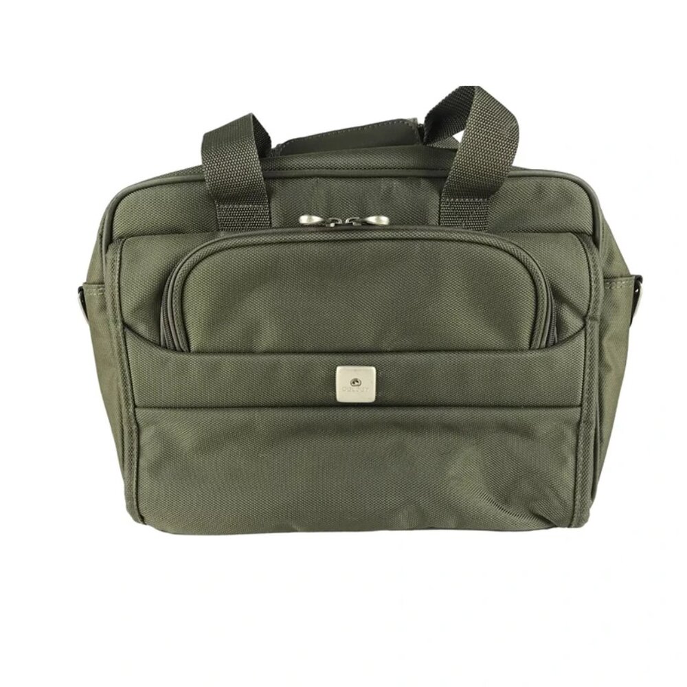 Delsey‎ Unisex Adults Green Outer Zip Pocket Double Top Handle Luggage Bag